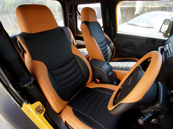 Dotty ラングラー シートカバー ルビコン用 都内手渡し可能 JEEP-WRANGLER 【Dottyレザーシートカバー】お客様写真